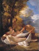 Nicolas Poussin Nymph and satyrs oil painting picture wholesale